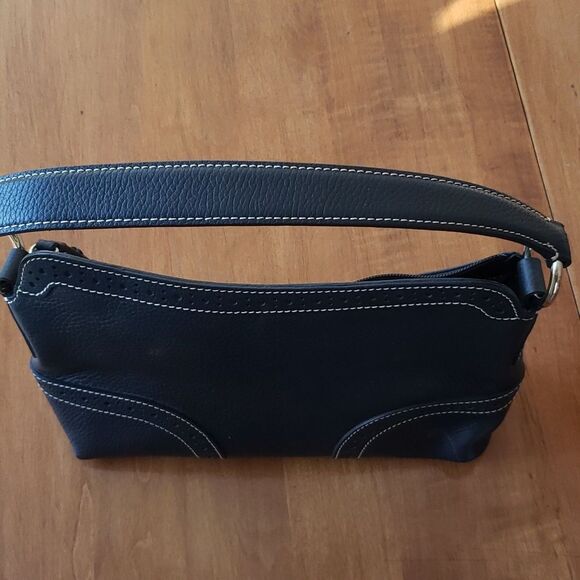 DOONEY BOURKE small black slouch T’Moro Pebble Leather Shoulder Bag - Picture 9 of 14